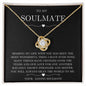 litzzy To My Soulmate - You're My World - Gift For Wife, Girlfriend Jewelry 18K Yellow Gold Finish Two tone Box 
