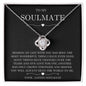 litzzy To My Soulmate - You're My World - Gift For Wife, Girlfriend Jewelry 14K White Gold Finish Two tone Box 