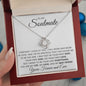 litzzy To My Soulmate, My love, My best friend - I love you more - Litzzy Love Knot Necklace Gift For Wife, Girlfriend Jewelry 14K White Gold Finish Luxury Box 