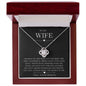 litzzy To My Wife - Sharing my life - Gift For Wife Jewelry 14K White Gold Finish Luxury Box w/LED 