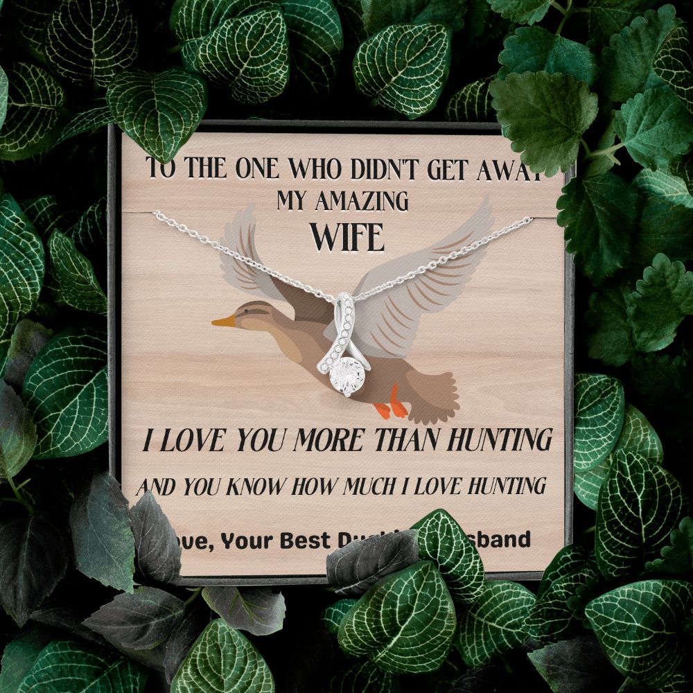 litzzy To My Amazing Wife - To The One Who Didn't Get Away, My Amazing Wife - Gift For Beautiful Wife Jewelry   