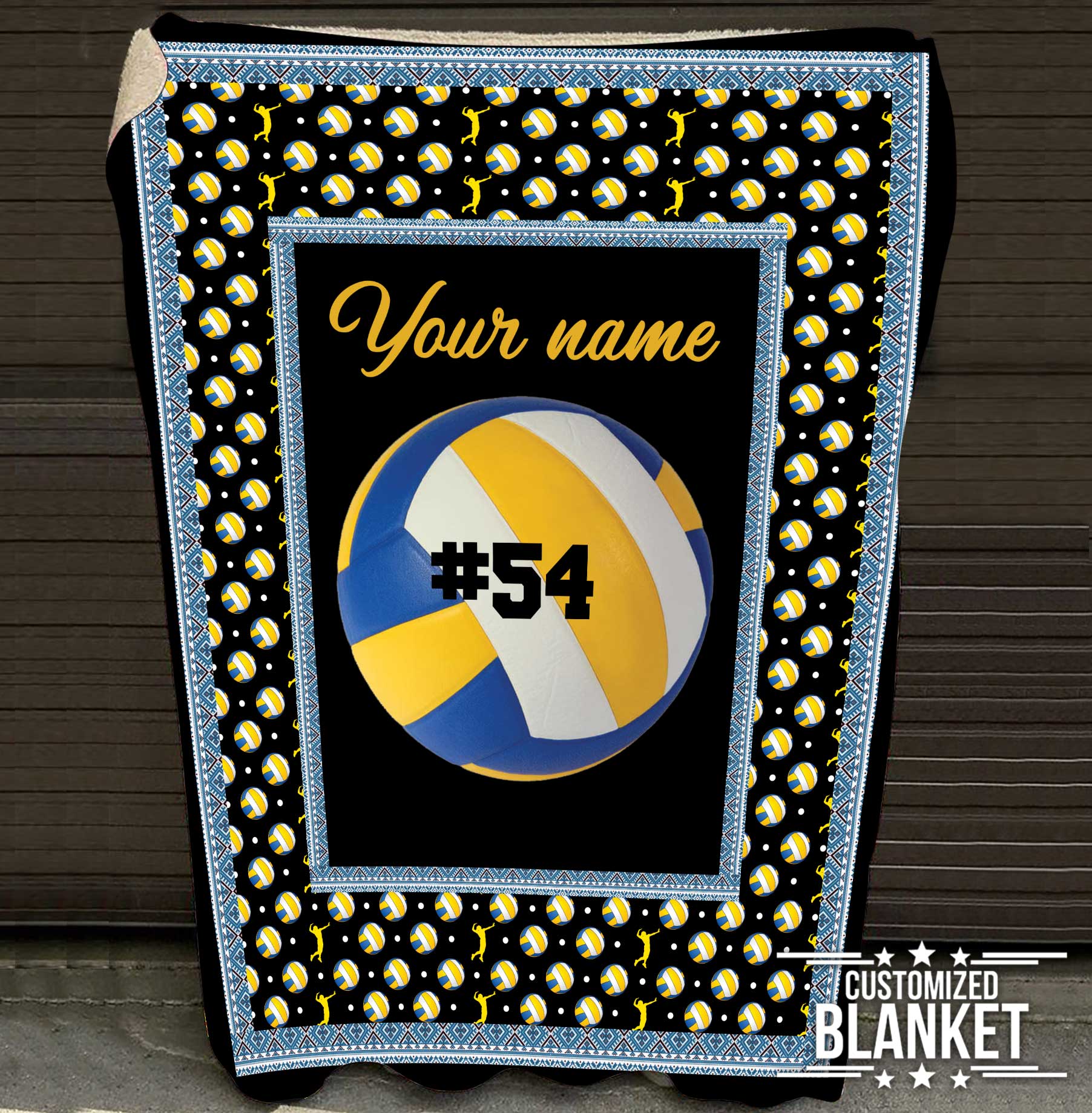 litzzy Personalized Sport Fleece Blanket - Lath0412201 Quilt Blanket VOLLEYBALL 50 X 60 